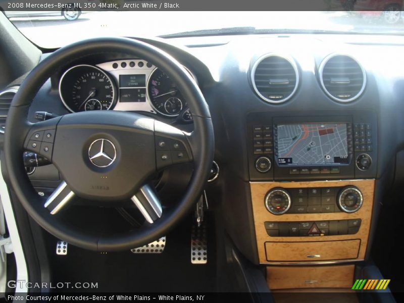Arctic White / Black 2008 Mercedes-Benz ML 350 4Matic