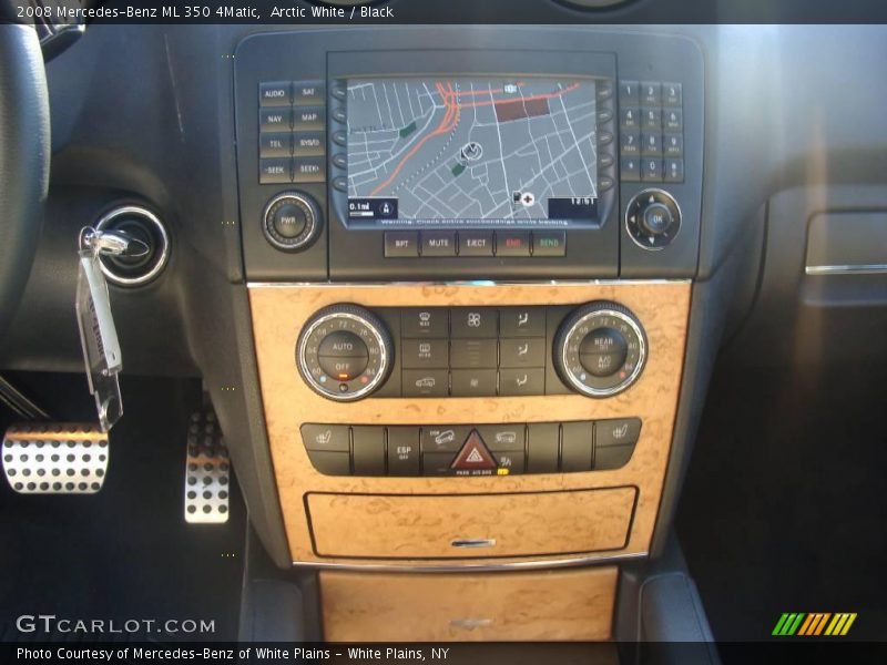 Arctic White / Black 2008 Mercedes-Benz ML 350 4Matic
