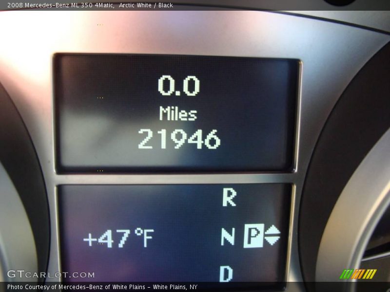 Arctic White / Black 2008 Mercedes-Benz ML 350 4Matic
