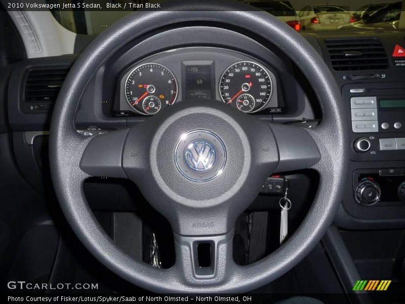 Black / Titan Black 2010 Volkswagen Jetta S Sedan