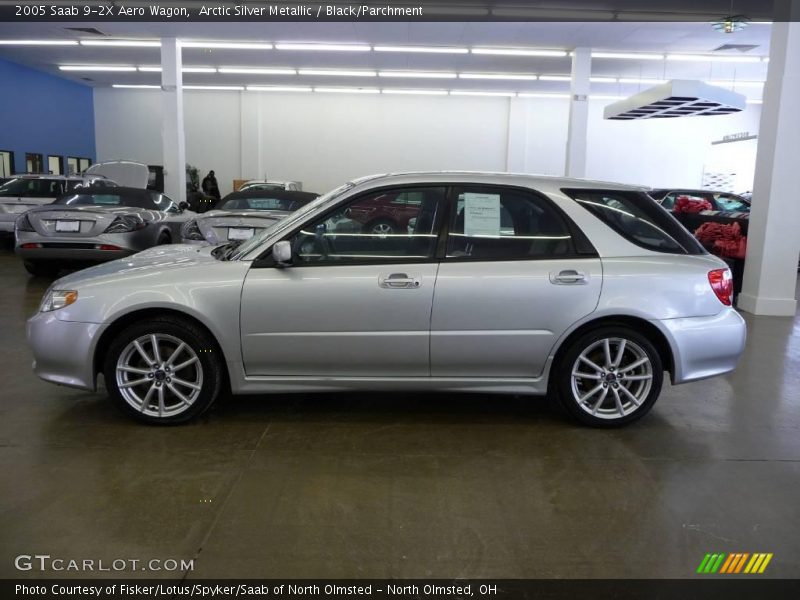 Arctic Silver Metallic / Black/Parchment 2005 Saab 9-2X Aero Wagon