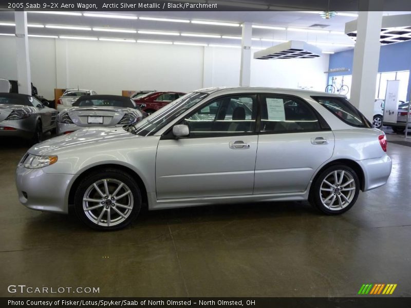 Arctic Silver Metallic / Black/Parchment 2005 Saab 9-2X Aero Wagon