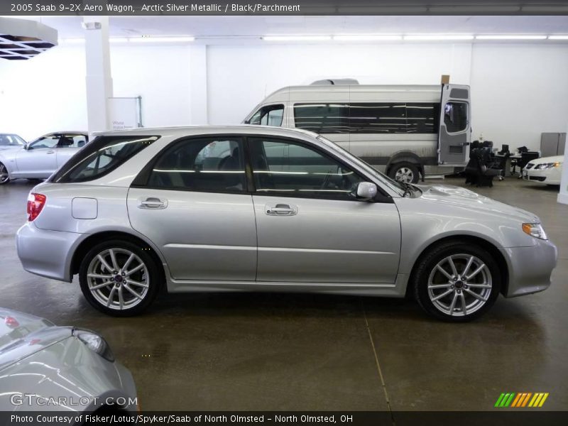 Arctic Silver Metallic / Black/Parchment 2005 Saab 9-2X Aero Wagon