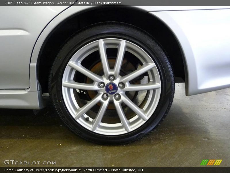 Arctic Silver Metallic / Black/Parchment 2005 Saab 9-2X Aero Wagon