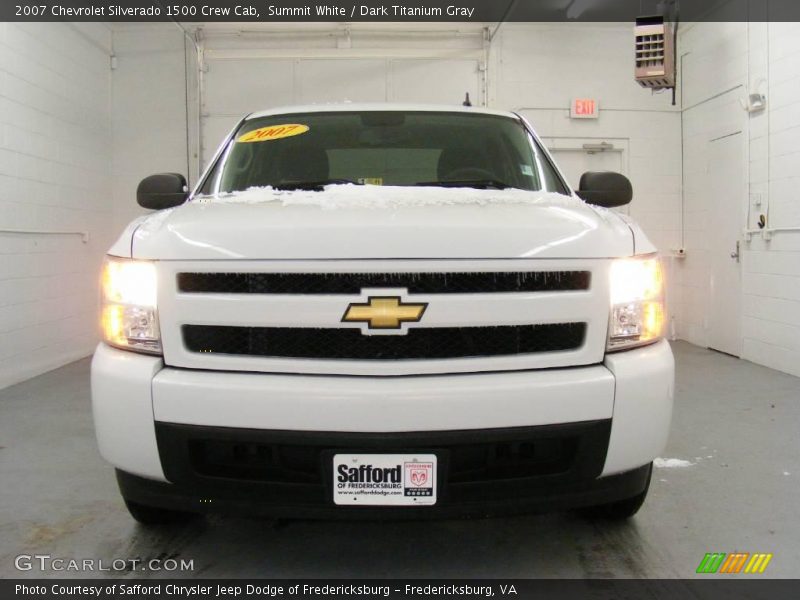 Summit White / Dark Titanium Gray 2007 Chevrolet Silverado 1500 Crew Cab