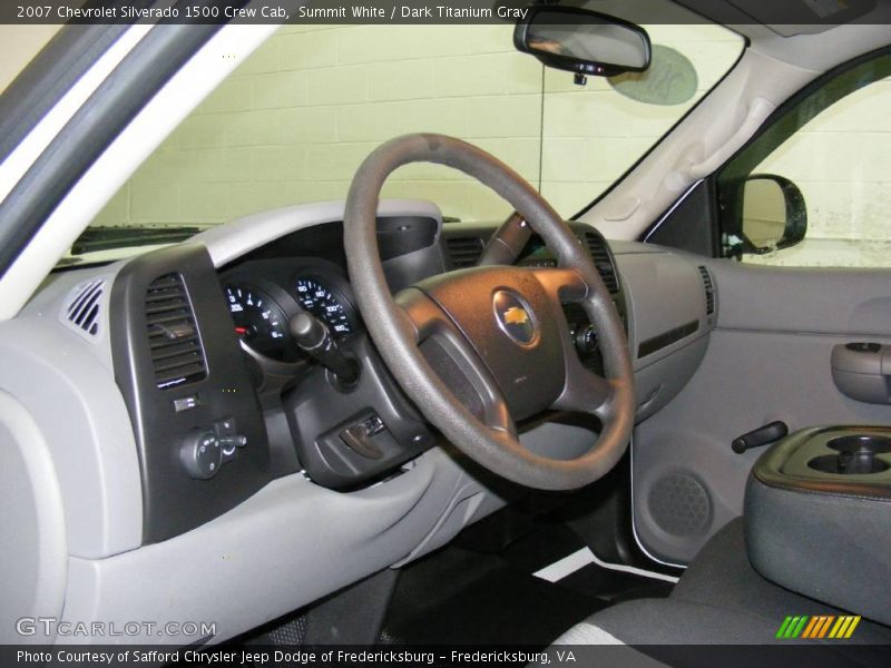 Summit White / Dark Titanium Gray 2007 Chevrolet Silverado 1500 Crew Cab