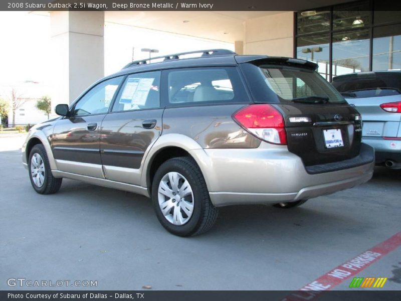Deep Bronze Metallic / Warm Ivory 2008 Subaru Outback 2.5i Wagon