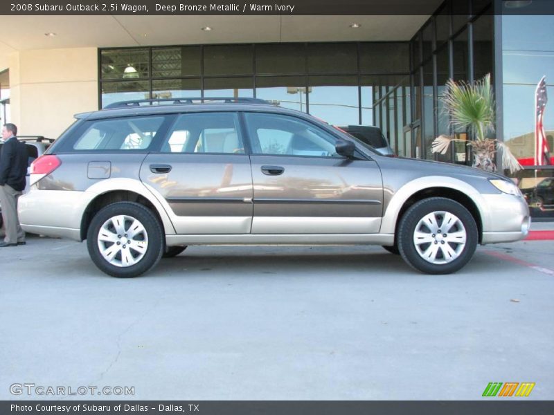 Deep Bronze Metallic / Warm Ivory 2008 Subaru Outback 2.5i Wagon