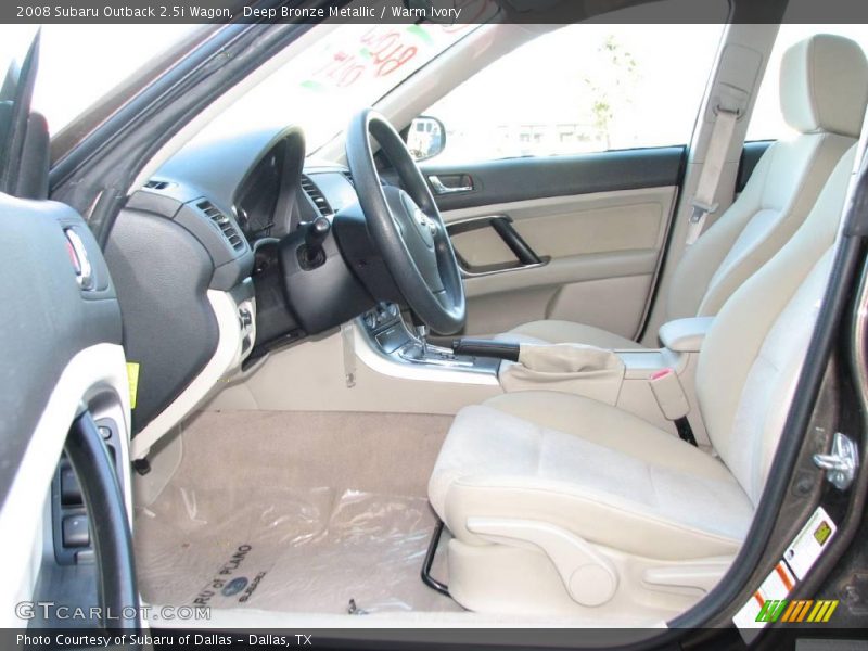 Deep Bronze Metallic / Warm Ivory 2008 Subaru Outback 2.5i Wagon