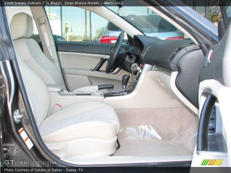 Deep Bronze Metallic / Warm Ivory 2008 Subaru Outback 2.5i Wagon