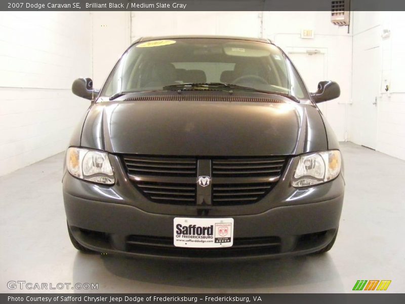 Brilliant Black / Medium Slate Gray 2007 Dodge Caravan SE