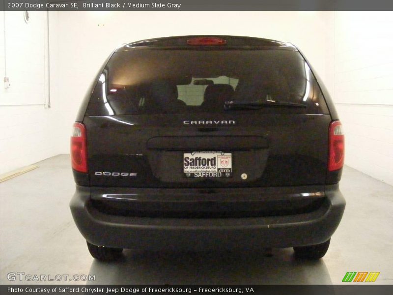 Brilliant Black / Medium Slate Gray 2007 Dodge Caravan SE