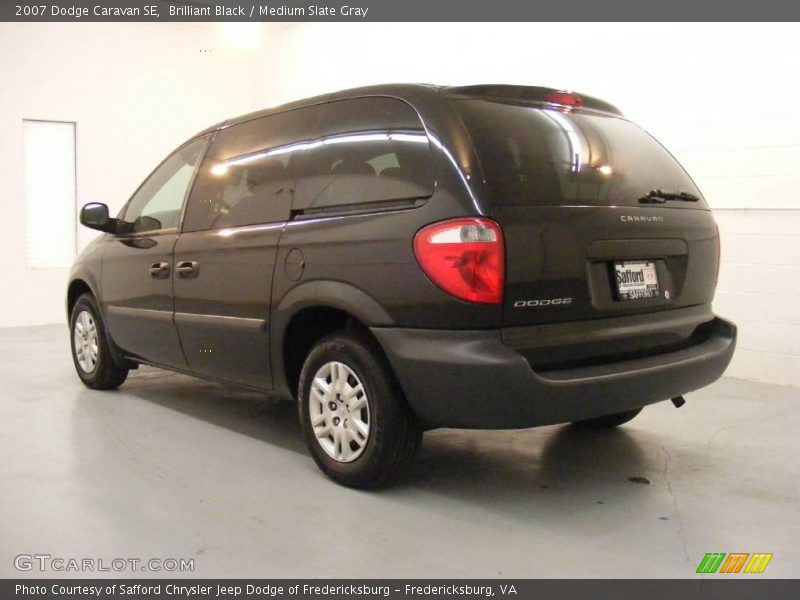 Brilliant Black / Medium Slate Gray 2007 Dodge Caravan SE