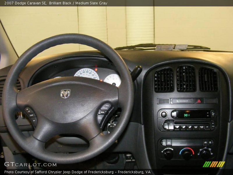 Brilliant Black / Medium Slate Gray 2007 Dodge Caravan SE