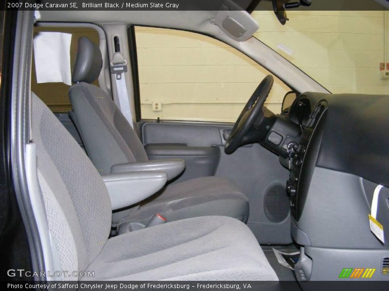 Brilliant Black / Medium Slate Gray 2007 Dodge Caravan SE