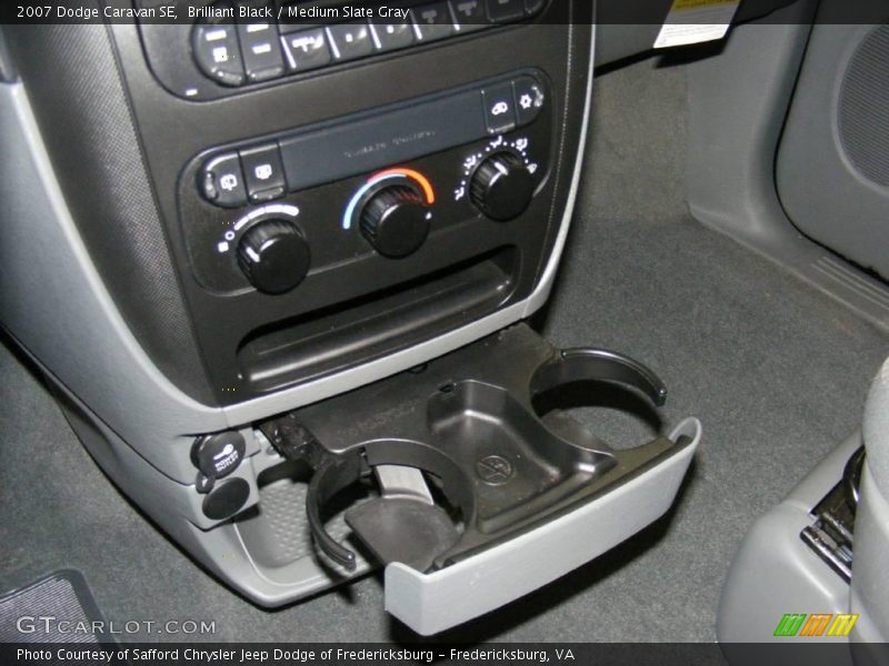 Brilliant Black / Medium Slate Gray 2007 Dodge Caravan SE
