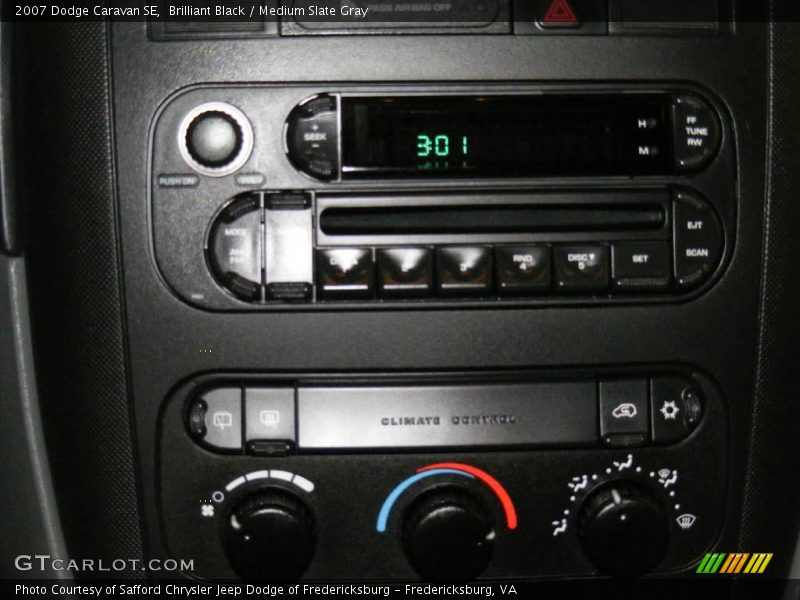 Brilliant Black / Medium Slate Gray 2007 Dodge Caravan SE