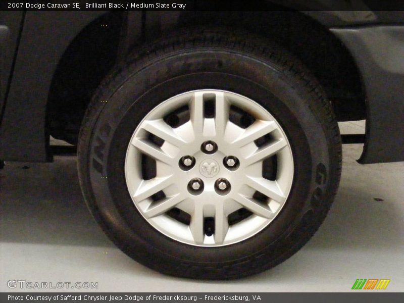 Brilliant Black / Medium Slate Gray 2007 Dodge Caravan SE