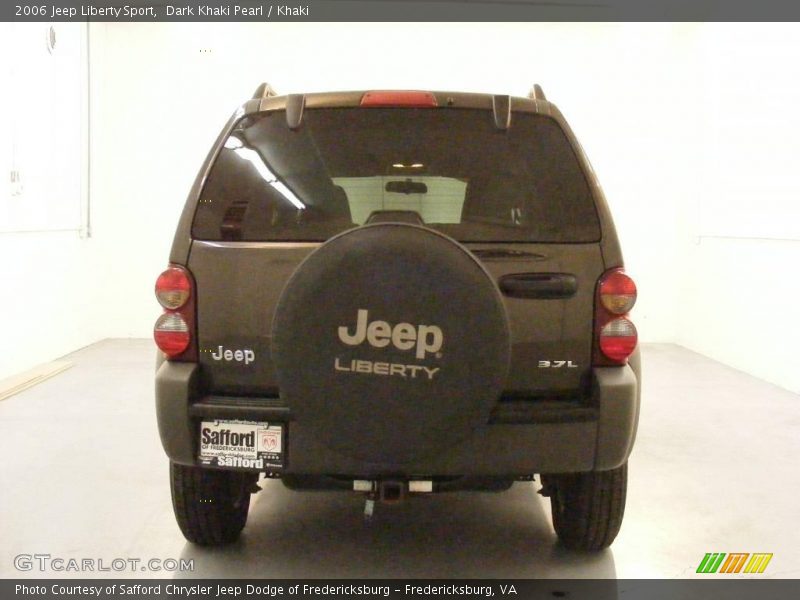 Dark Khaki Pearl / Khaki 2006 Jeep Liberty Sport