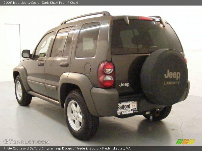 Dark Khaki Pearl / Khaki 2006 Jeep Liberty Sport