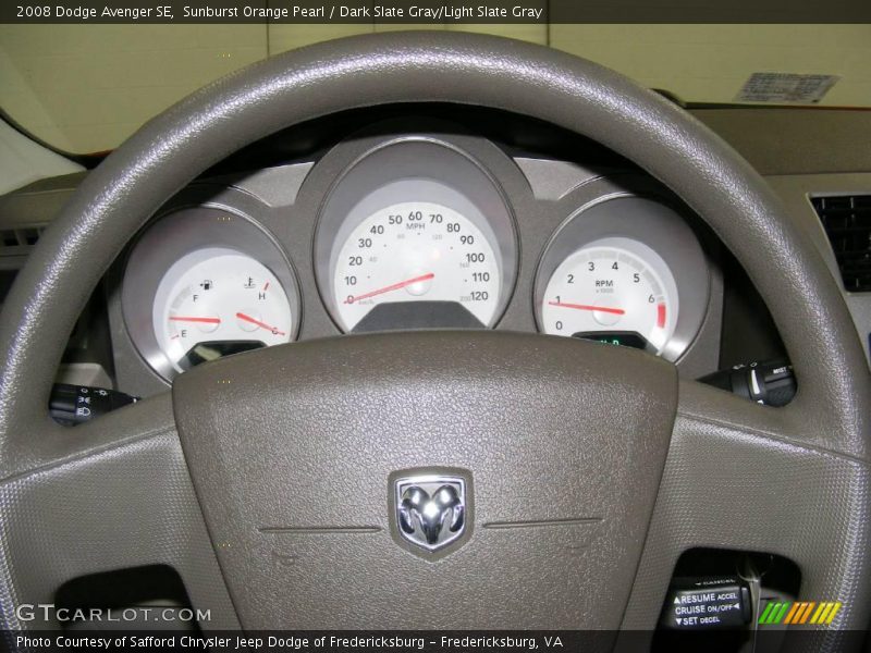 Sunburst Orange Pearl / Dark Slate Gray/Light Slate Gray 2008 Dodge Avenger SE
