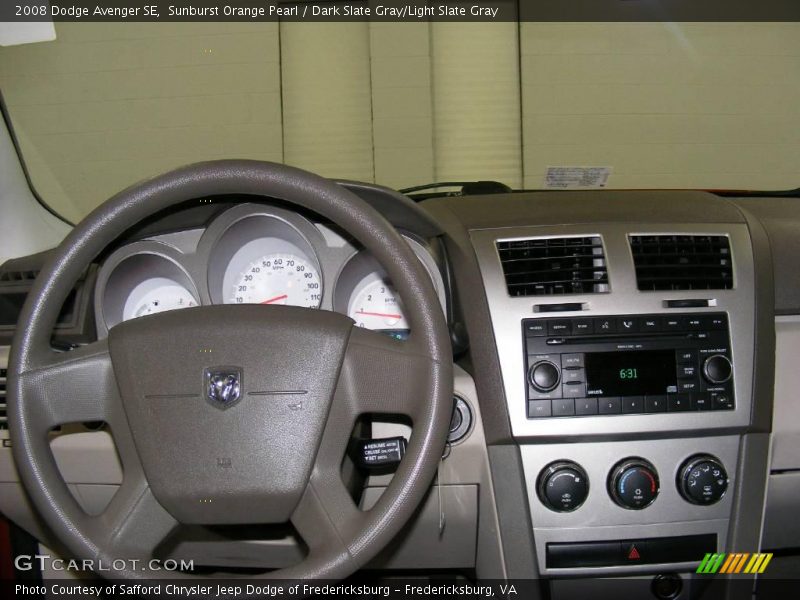 Sunburst Orange Pearl / Dark Slate Gray/Light Slate Gray 2008 Dodge Avenger SE