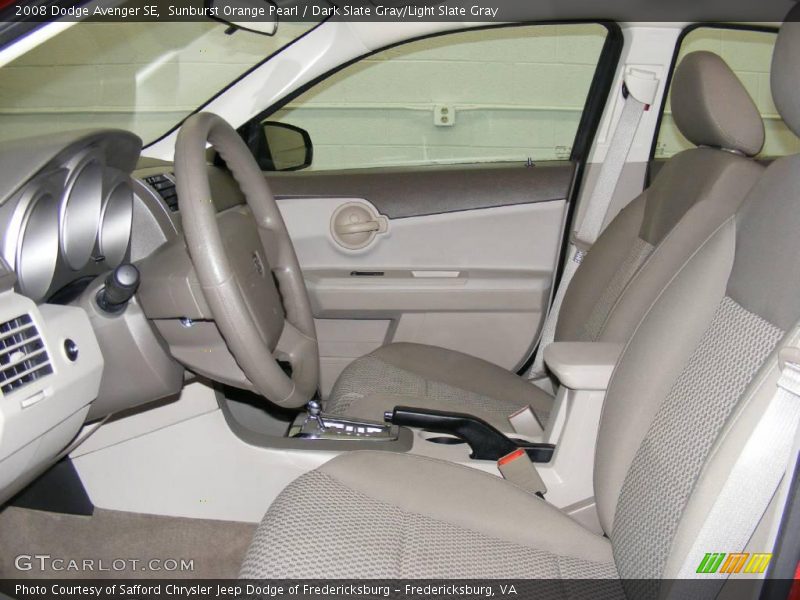 Sunburst Orange Pearl / Dark Slate Gray/Light Slate Gray 2008 Dodge Avenger SE