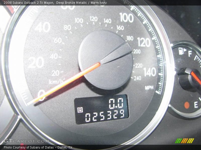 Deep Bronze Metallic / Warm Ivory 2008 Subaru Outback 2.5i Wagon