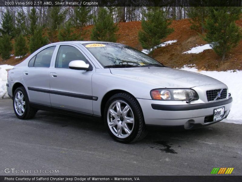 Silver Metallic / Graphite 2003 Volvo S60 2.5T AWD