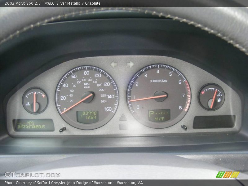 Silver Metallic / Graphite 2003 Volvo S60 2.5T AWD