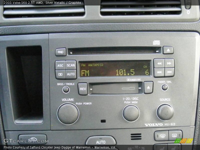 Silver Metallic / Graphite 2003 Volvo S60 2.5T AWD