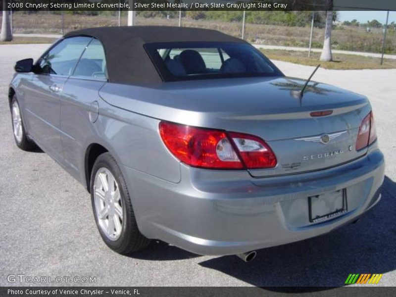 Silver Steel Metallic / Dark Slate Gray/Light Slate Gray 2008 Chrysler Sebring Limited Convertible