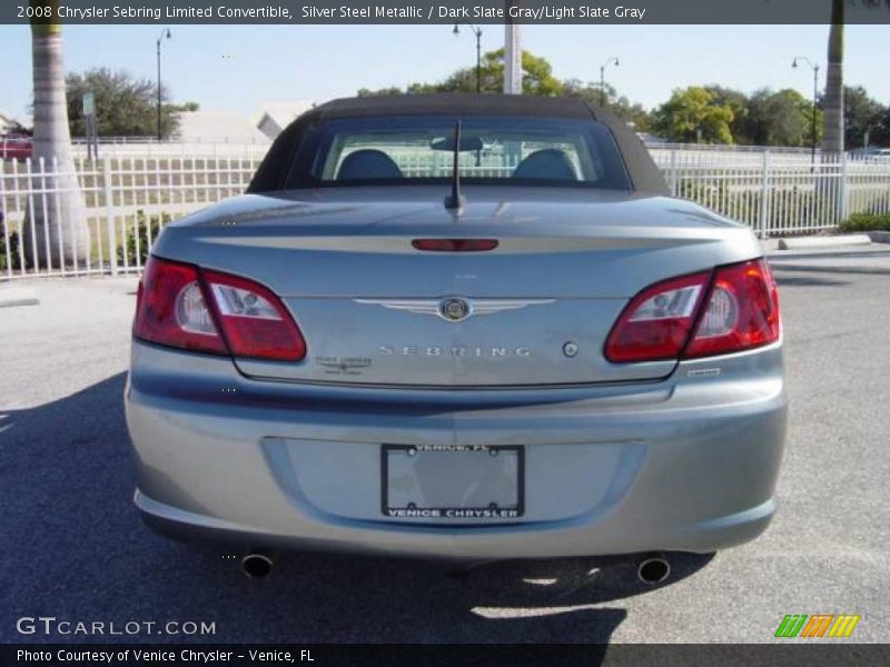 Silver Steel Metallic / Dark Slate Gray/Light Slate Gray 2008 Chrysler Sebring Limited Convertible