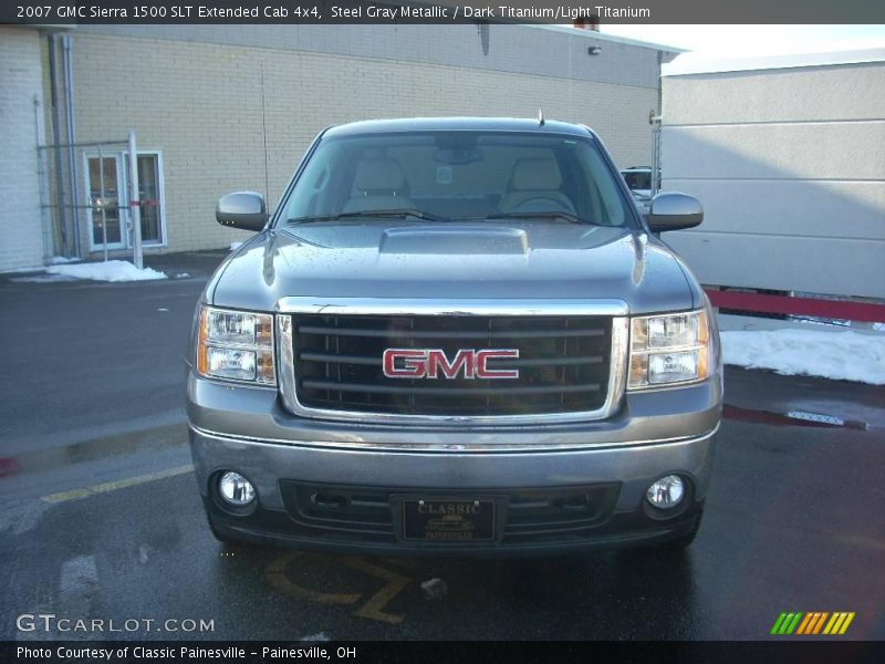 Steel Gray Metallic / Dark Titanium/Light Titanium 2007 GMC Sierra 1500 SLT Extended Cab 4x4
