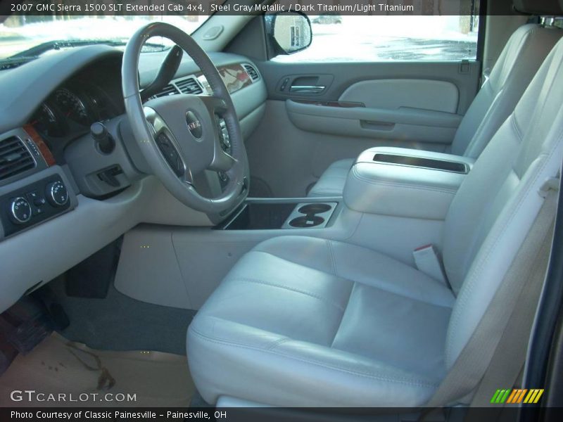 Steel Gray Metallic / Dark Titanium/Light Titanium 2007 GMC Sierra 1500 SLT Extended Cab 4x4