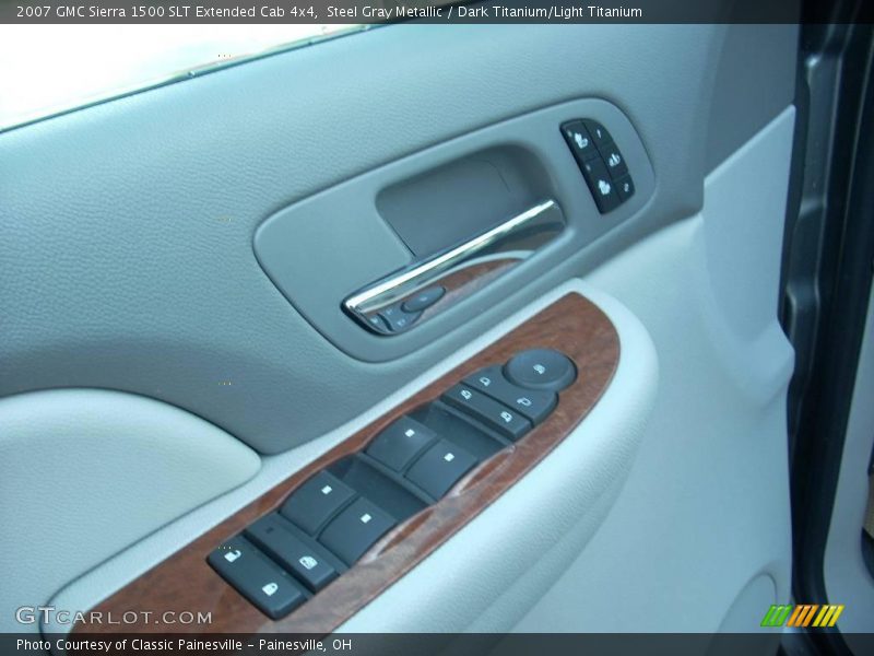 Steel Gray Metallic / Dark Titanium/Light Titanium 2007 GMC Sierra 1500 SLT Extended Cab 4x4
