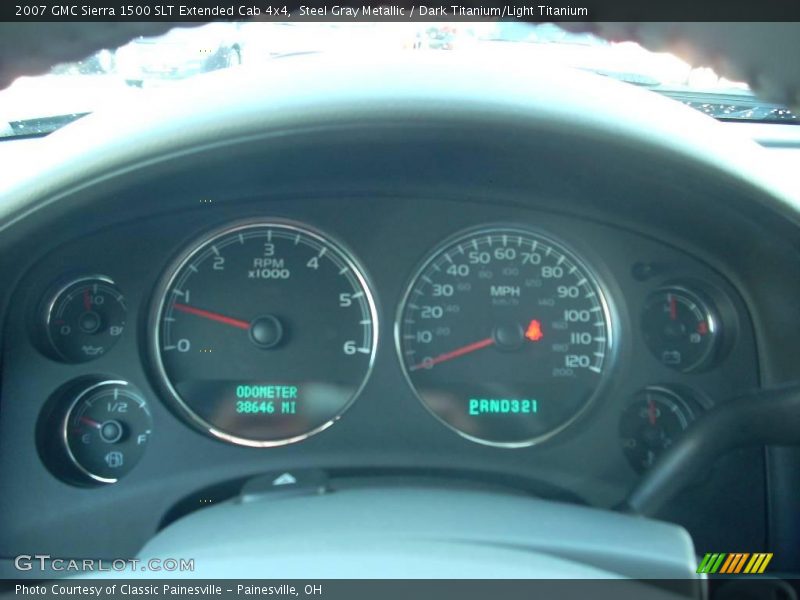 Steel Gray Metallic / Dark Titanium/Light Titanium 2007 GMC Sierra 1500 SLT Extended Cab 4x4