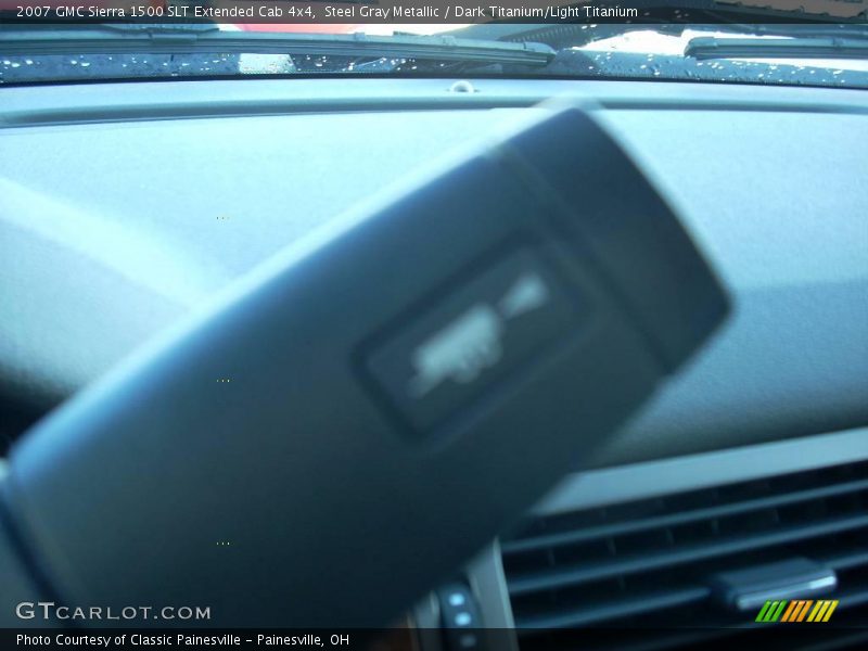 Steel Gray Metallic / Dark Titanium/Light Titanium 2007 GMC Sierra 1500 SLT Extended Cab 4x4