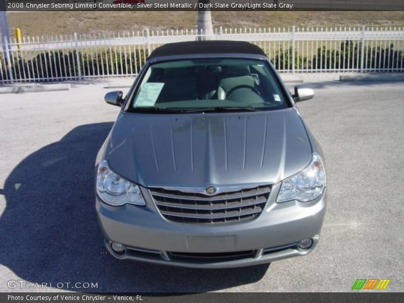 Silver Steel Metallic / Dark Slate Gray/Light Slate Gray 2008 Chrysler Sebring Limited Convertible