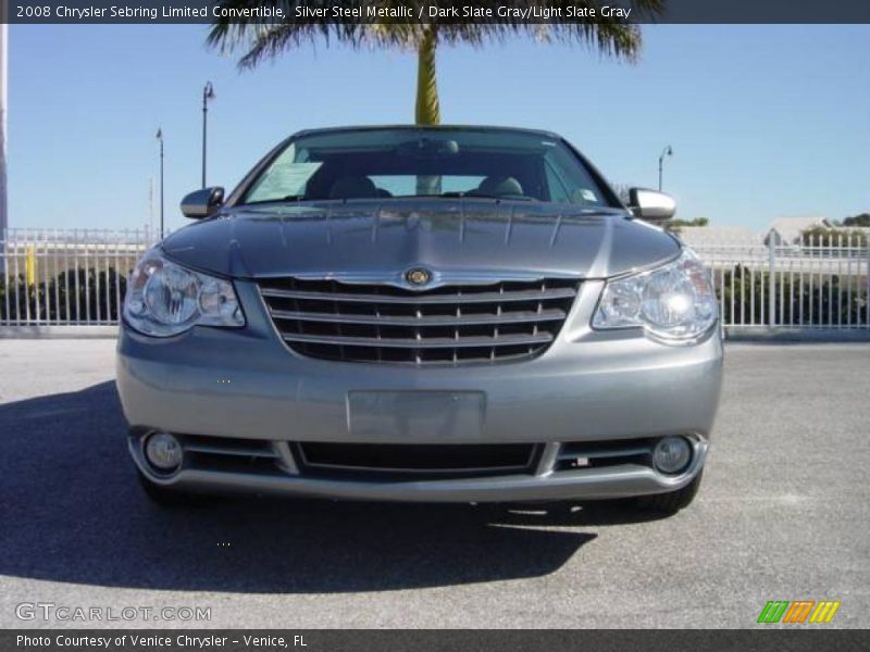 Silver Steel Metallic / Dark Slate Gray/Light Slate Gray 2008 Chrysler Sebring Limited Convertible