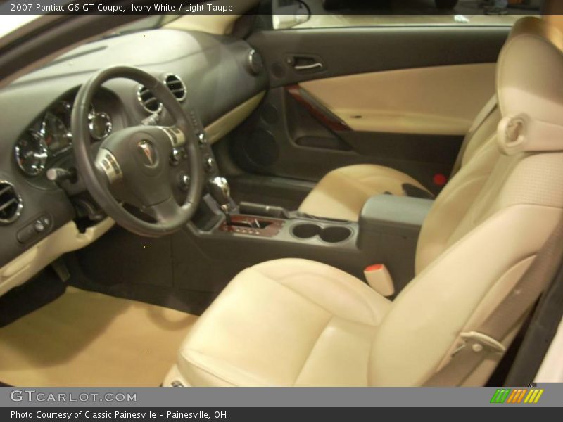 Ivory White / Light Taupe 2007 Pontiac G6 GT Coupe