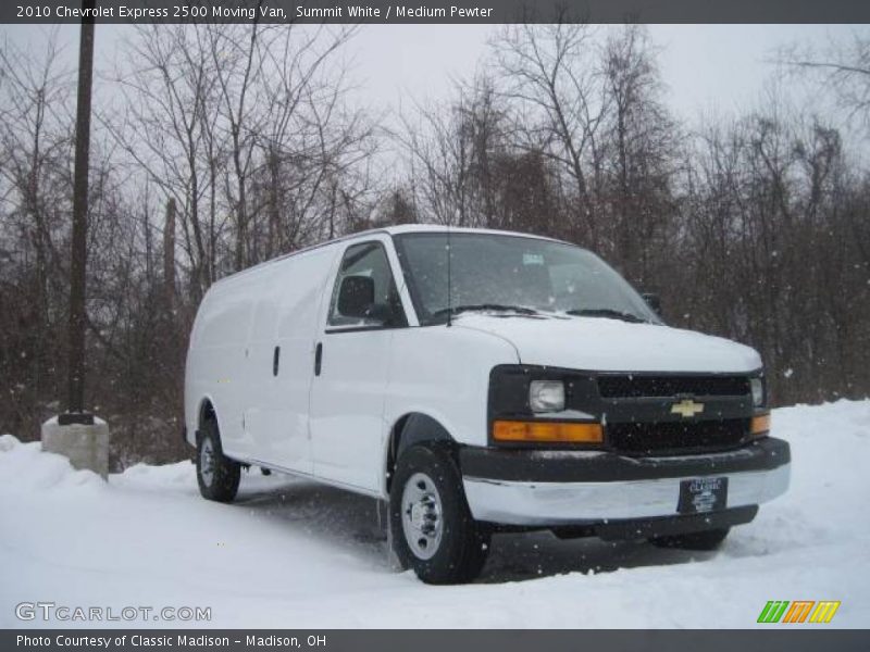 Summit White / Medium Pewter 2010 Chevrolet Express 2500 Moving Van