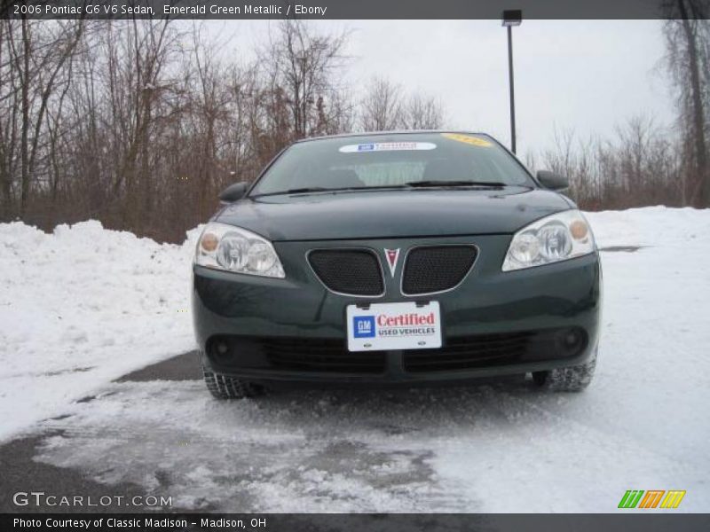 Emerald Green Metallic / Ebony 2006 Pontiac G6 V6 Sedan