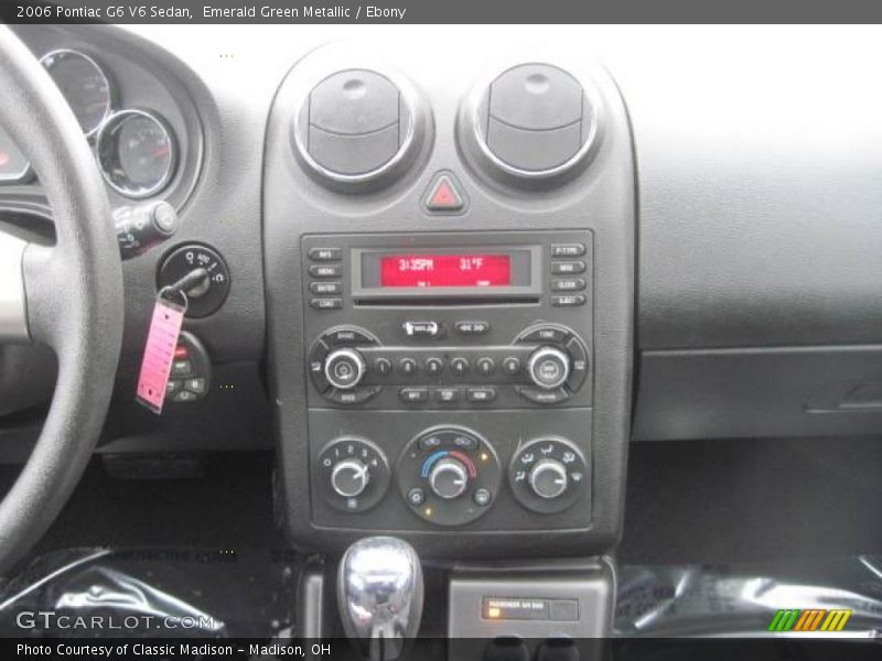 Emerald Green Metallic / Ebony 2006 Pontiac G6 V6 Sedan