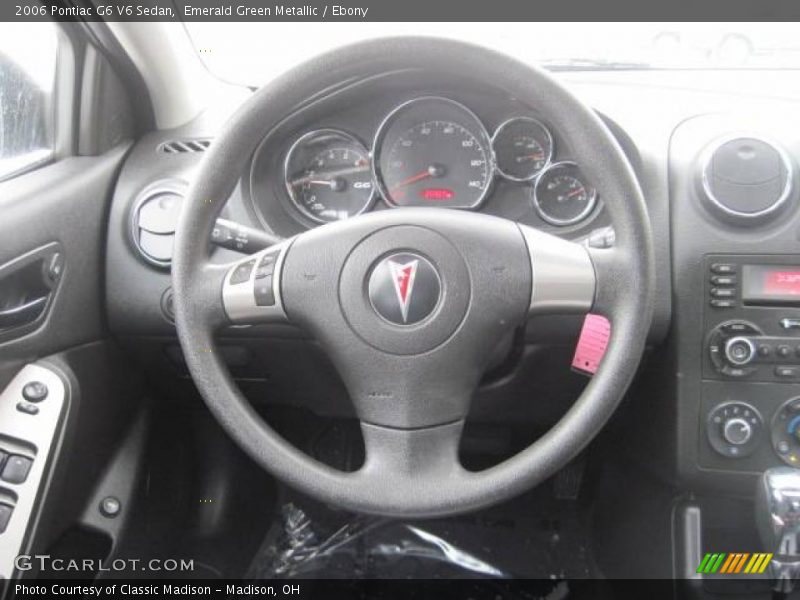 Emerald Green Metallic / Ebony 2006 Pontiac G6 V6 Sedan