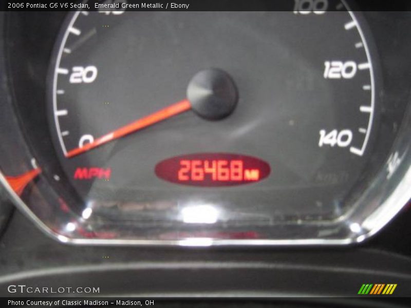 Emerald Green Metallic / Ebony 2006 Pontiac G6 V6 Sedan