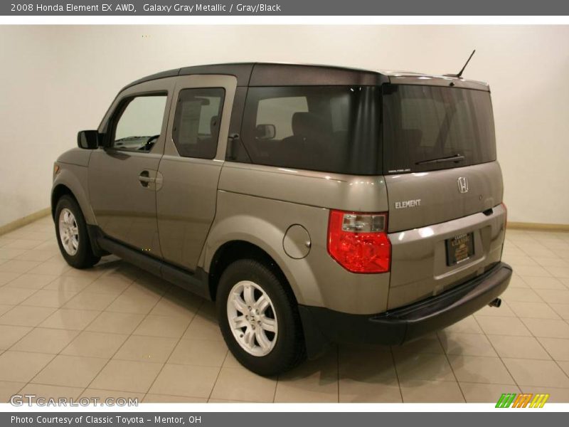 Galaxy Gray Metallic / Gray/Black 2008 Honda Element EX AWD