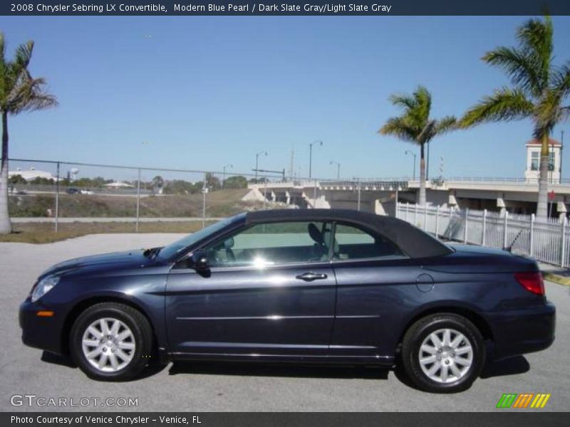 Modern Blue Pearl / Dark Slate Gray/Light Slate Gray 2008 Chrysler Sebring LX Convertible
