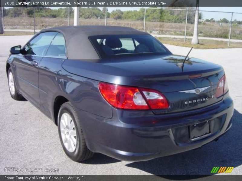Modern Blue Pearl / Dark Slate Gray/Light Slate Gray 2008 Chrysler Sebring LX Convertible