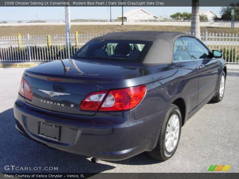 Modern Blue Pearl / Dark Slate Gray/Light Slate Gray 2008 Chrysler Sebring LX Convertible
